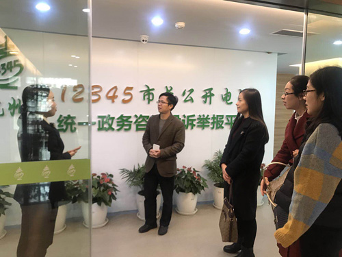参观12345热线中心